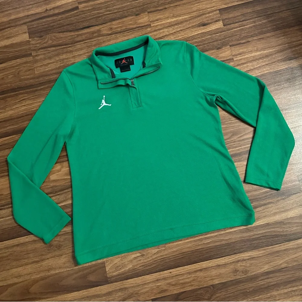 Jordan Green Long Sleeve Quarter-Zip Shirt